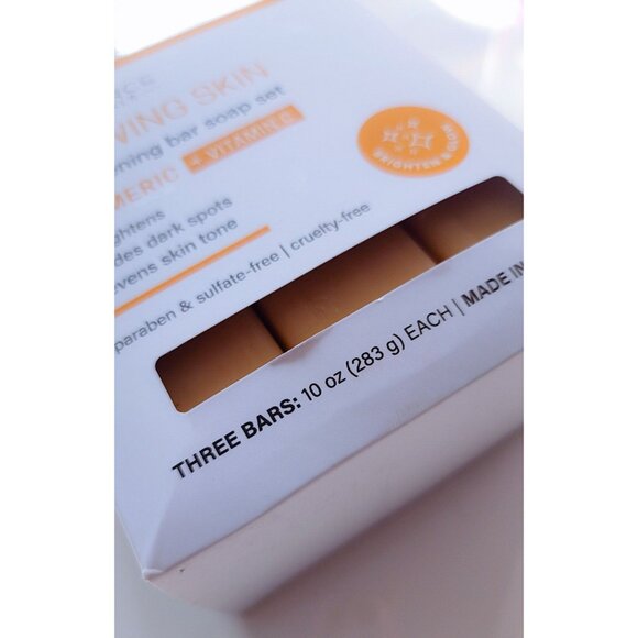 Provence Essentials Turmeric Bar Soap Set – 3 Pack | Natural, Vegan, Brightening - Picture 2 of 3